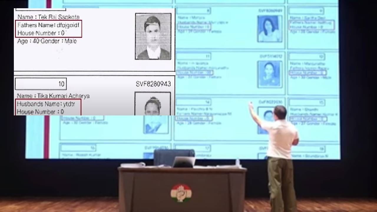 Rahul Gandhi :  फ्लॅट नंबर 0, वडिलांचे नाव ytdtr; निवडणुकीत गौडबंगाल, राहुल गांधींकडून थेट पुरावा, बघा खळबळजनक दावा काय?