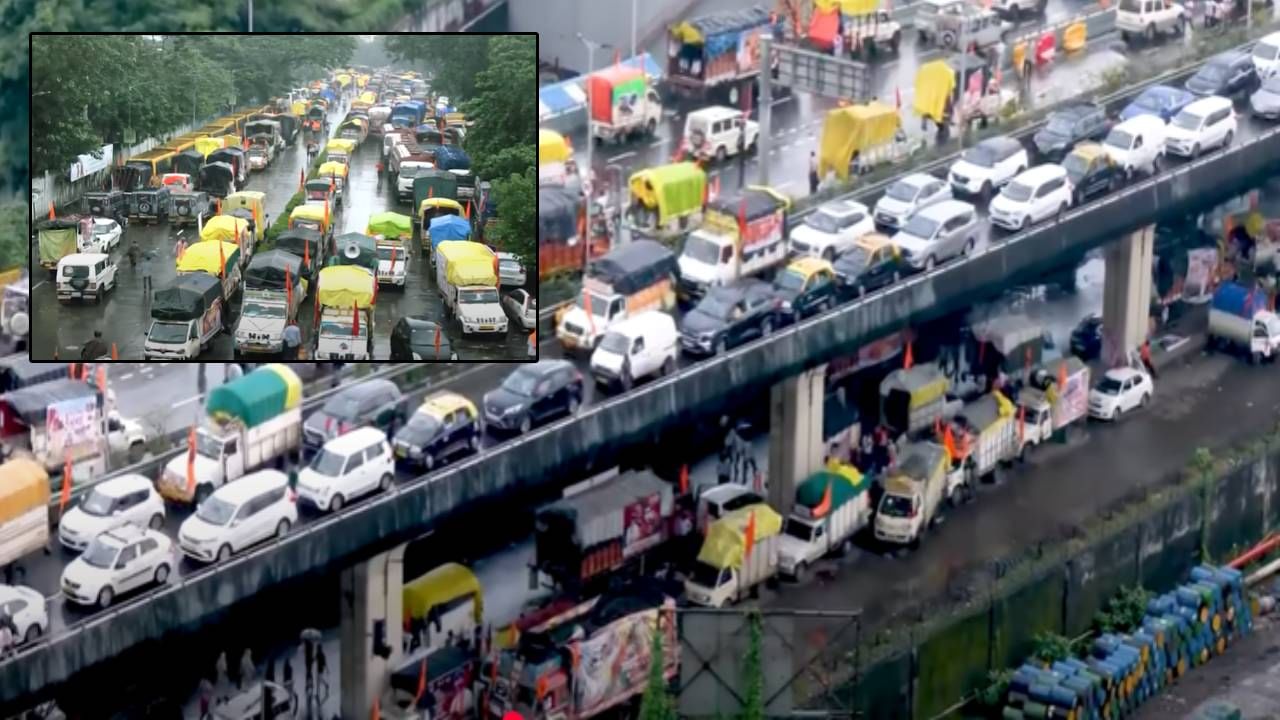 Maratha Reservation Rally : जरांगे पाटलांचं आझाद मैदानावर आंदोलन अन् मराठ्यांच्या गर्दीमुळं मुंबई जाम, वाहतुकीला मोठा फटका