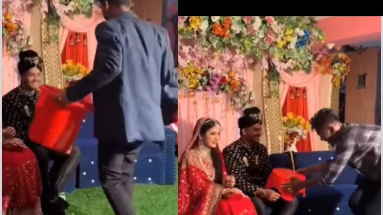 'मन वेडावलं भौ, पुन्हा लग्न करावसं वाटतंय', लग्नात पोट्ट्यांनी दिलं असं गिफ्ट की तुम्हाला पण असंच वाटणार,Viral Video पाहाच