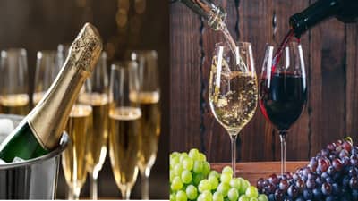 वाईन अन् शॅम्पेन दोन्ही बनवण्यासाठी द्राक्षे वापरली जातात तरीही चव वेगळी कशी? दोघांत काय फरक?