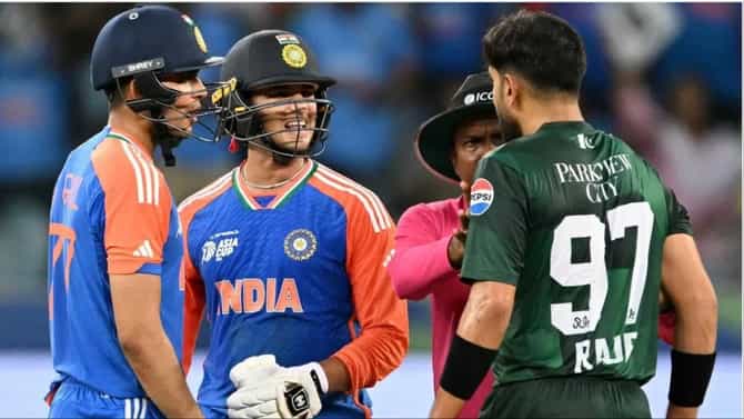 IND vs PAK Asia Cup 2025 : मैदानात हॅरिस रौफसोबत जोरदार भांडण, अभिषेक शर्मा मॅच संपल्यानंतर बोलला की, विनाकारण त्यांनी...VIDEO