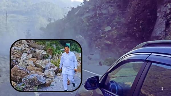 Video : डोळ्यांसमोर धाडधाड कोसळला डोंगर, थोडक्यात वाचला खासदाराचा जीव ! शेअर केला थरारक अनुभव