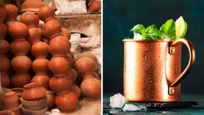पाणी पिण्यासाठी कोणते भांडे उत्तम: तांबे, पितळ की माती? जाणून घ्या आरोग्याचे फायदे
