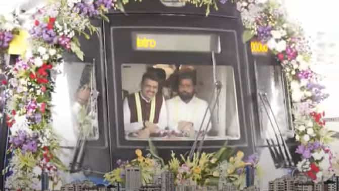 मेट्रो 4च्या ट्रायलवेळी देवेंद्र फडणवीस यांनी केले एकनाथ शिंदेंचे अभिनंदन, म्हणाले, त्यांच्यामुळे..