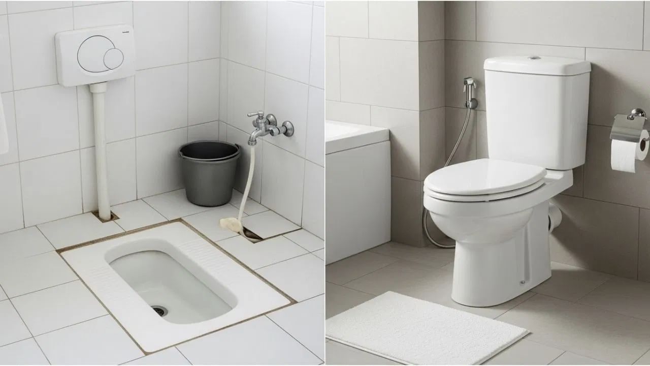 भारतीय शौचालयांमध्ये त्वचेचा थेट पृष्ठभागाशी संपर्क येत नाही. ज्यामुळे संसर्गजन्य आजार पसरण्याचा धोका कमी असतो. तसेच त्यांची नियमित स्वच्छता करण्यासाठी तुलनेने अधिक पाणी आणि वेळ लागू शकतो.