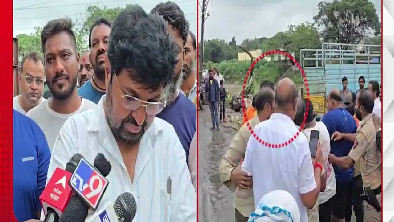 Jalna flood : जालन्यात अतिवृष्टी, पाहणीदरम्यान 2 गटात हाणामारी, खोतकरांनी एकाच्या कानाखाली वाजवली अन्...