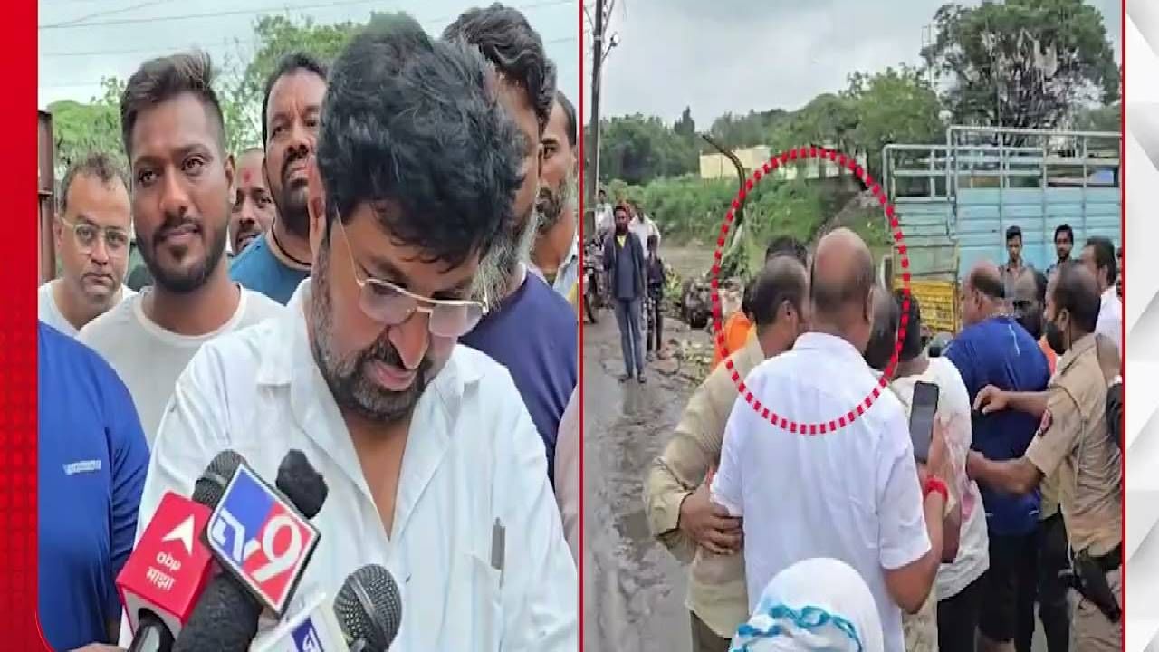 Jalna flood : जालन्यात अतिवृष्टी, पाहणीदरम्यान 2 गटात हाणामारी, खोतकरांनी एकाच्या कानाखाली वाजवली अन्...