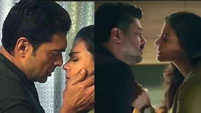 Kajol : काजोलने पुन्हा मोडला तो नियम; ऑनस्क्रीन पतीला केलं किस, व्हिडीओ चर्चेत