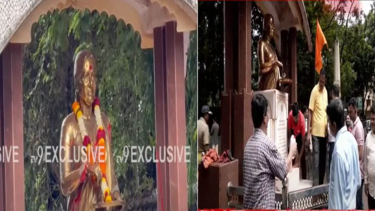 त्यावेळी मीनाताई ठाकरे यांच्या पुतळ्यावर आणि आसपासच्या परिसरात लाल रंग पडल्याचे आढळून आले. त्यासोबतच त्यांच्या पुतळ्यावरही रंग पडल्याचे पाहायला मिळाले.
