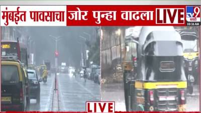 Mumbai Rain Update : मुंबईला रेड अलर्ट अन् पावसाचा जोर पुन्हा वाढला, रेल्वे वाहतुकीची काय परिस्थिती?