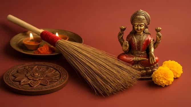नवरात्रीमध्ये घरातील झाडू बदल्यास घडेल चमत्कार, जाणून घ्या त्यामागचं रहस्य