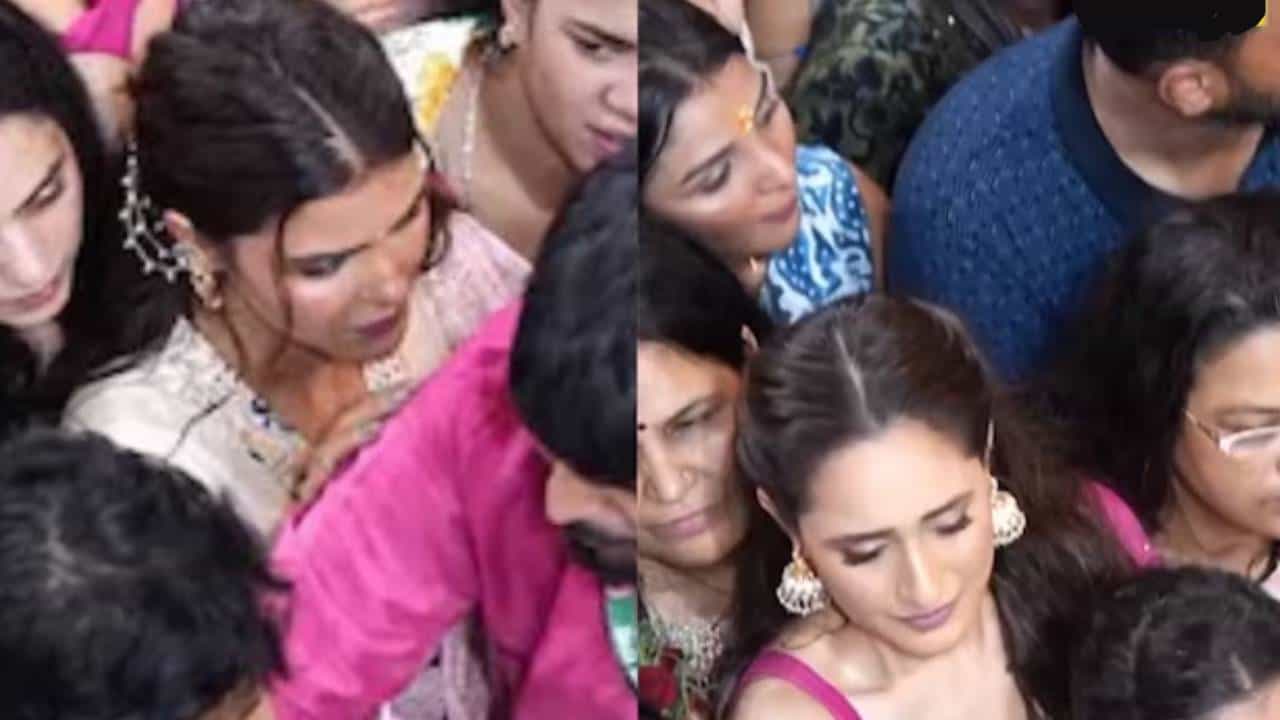 लालबागचा राजाच्या दर्शनासाठी गेलेल्या अभिनेत्रींची गर्दीत झाली अशी अवस्था; Video समोर