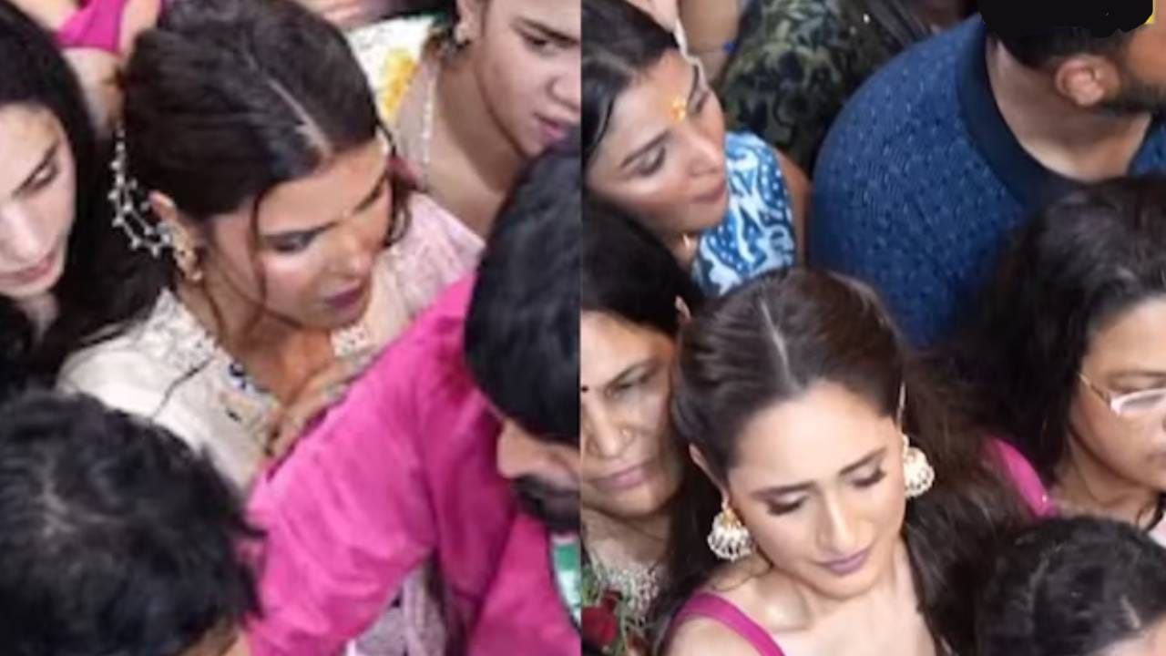 लालबागचा राजाच्या दर्शनासाठी गेलेल्या अभिनेत्रींची गर्दीत झाली अशी अवस्था; Video समोर