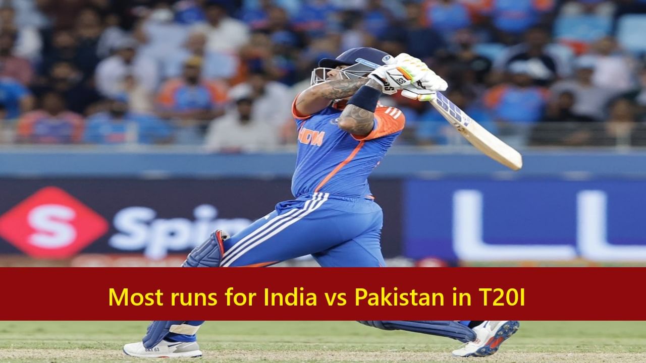 IND vs PAK : पाकिस्तान विरुद्ध टी 20i सामन्यांत सर्वाधिक धावा करणारे भारतीय फलंदाज, सूर्या कितव्या स्थानी?