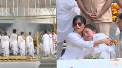 Zubeen Garg Funeral : झुबीन गर्गला अखेरचा निरोप, हात जोडून रडली पत्नी, लोटला जनसागर; हृदयद्रावक दृश्य