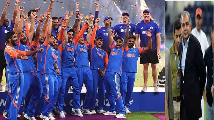 Team Indias Asia Cup Win: : ...हीच खरी ट्रॉफी, पाकच्या मोहसीन नक्वीकडून ट्रॉफी घेण्यास टीम इंडिआचा नकार Team Indias Asia Cup Win: : ...हीच खरी ट्रॉफी, पाकच्या मोहसीन नक्वीकडून ट्रॉफी घेण्यास टीम इंडिआचा नकार
