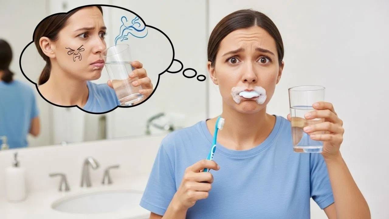 सकाळी उठल्यावर आणि रात्री झोपण्यापूर्वी दात घासून झाले की अनेकांना लगेच पाणी पिण्याची सवय असते. पण लगेच पाणी पिऊ नये असं अनेक जण सांगतात, पण यामागील कारण काय आहे आणि असे का म्हटले जाते? (All Image - AI)