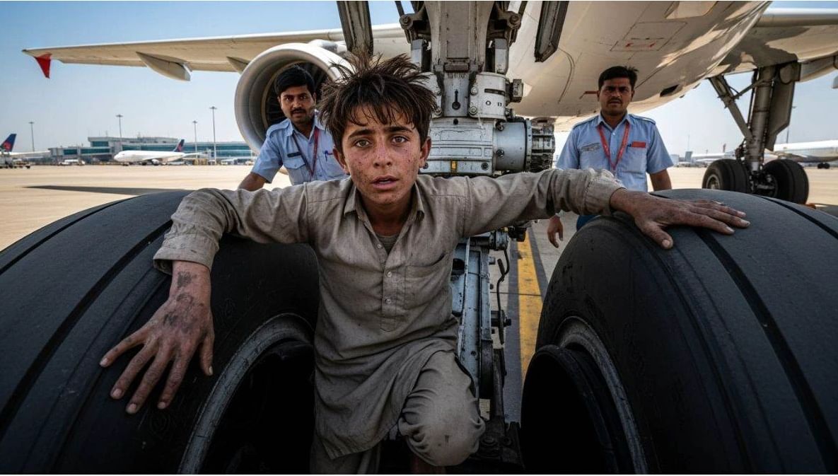 विमानाच्या चाकाजवळ बसून काबुलवरुन दिल्लीला पोहचला 13 वर्षांचा मुलगा,जीवंत पाहून डॉक्टर झाले हैराण