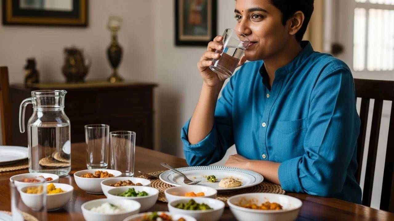 जेवणानंतर लगेच पाणी पिणे हानिकारक आहे. जेवताना थोडे पाणी पिणे योग्य आहे. जेवणापूर्वी थोडे पाणी पिल्याने तुम्हाला कमी जेवण्यास मदत होते आणि पचन सुधारते, ज्यामुळे जास्त खाणे टाळता येते.