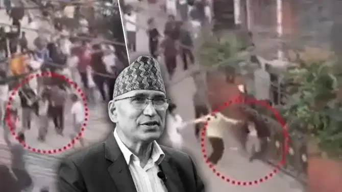 Video: कपडे ओढले, लाथा घातल्या, नेपाळच्या अर्थमंत्र्याला गुरासारखं मारलं; हादरवून टाकणारा व्हिडीओ