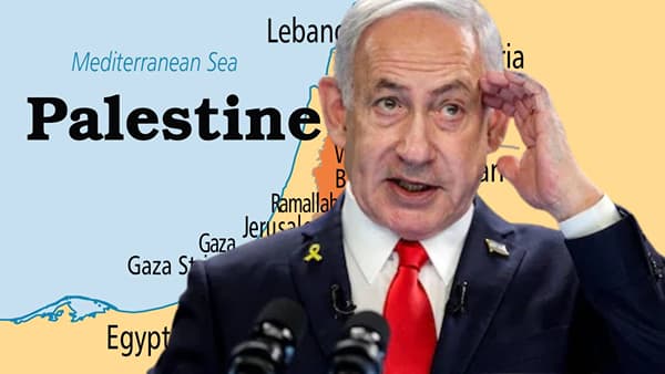 Israel Palestine Conflict : जगाला हादरवणारा निर्णय, पॅलेस्टाईनच्या मृत्यूनाम्यावर नेतन्याहूंची सही; जगाच्या नकाशावरूनच...