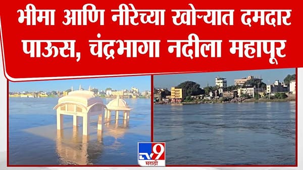 Pandharpur Flood : सोलापूरला पावसानं झोडपलं, पंढरपुरातील चंद्रभागेला महापूर, मंदिरं पाण्यात… बघा भीषण आवस्था