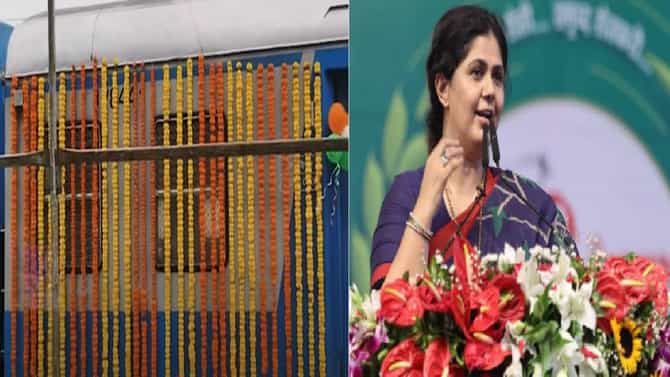 Beed Railway : आज भावना शब्दां पलीकडच्या.. बीडमध्ये रेल्वे आली, पंकजा मुंडे यांची पहिली प्रतिक्रिया
