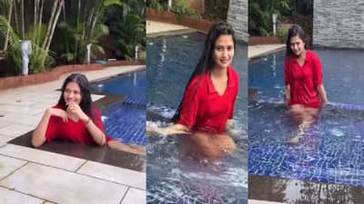 टीप टीप बरसा पाणीवर गौतमी पाटीलच्या कातिल अदा, स्विमिंग पूलमधील व्हिडीओ व्हायरल