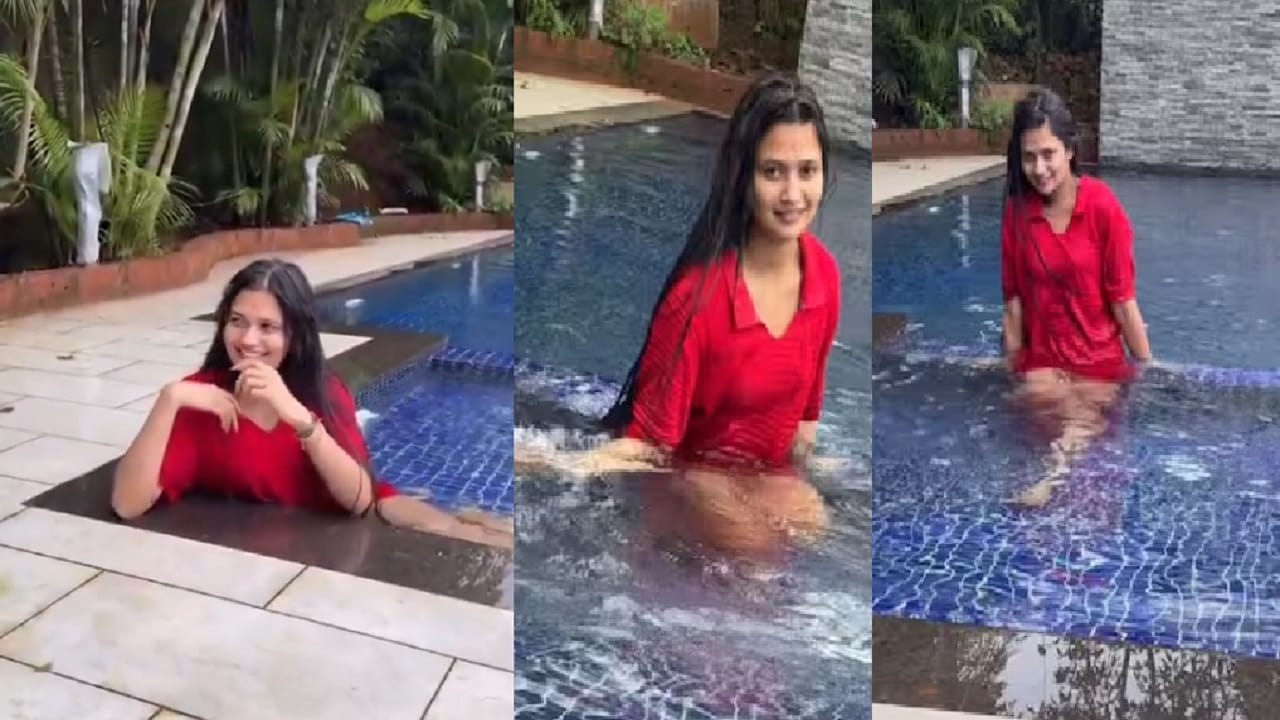 'टीप टीप बरसा पाणी'वर गौतमी पाटीलच्या कातिल अदा, स्विमिंग पूलमधील व्हिडीओ व्हायरल 'टीप टीप बरसा पाणी'वर गौतमी पाटीलच्या कातिल अदा, स्विमिंग पूलमधील व्हिडीओ व्हायरल