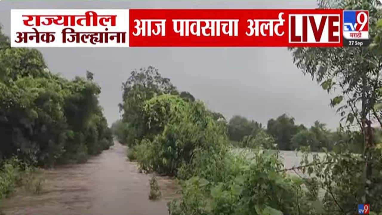 Maharashtra Rain Alert :  बळीराजाला पुन्हा धडकी, राज्यात पावसाचा जोर वाढला, 'या' जिल्ह्यांना रेड अलर्ट