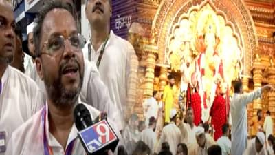 Ganpati Visarjan 2025 :  कंठ दाटला, डोळे पाणावले.. ‘लालबागच्या राजा’ला निरोप देताना मुर्तिकार संतोष कांबळी भावूक