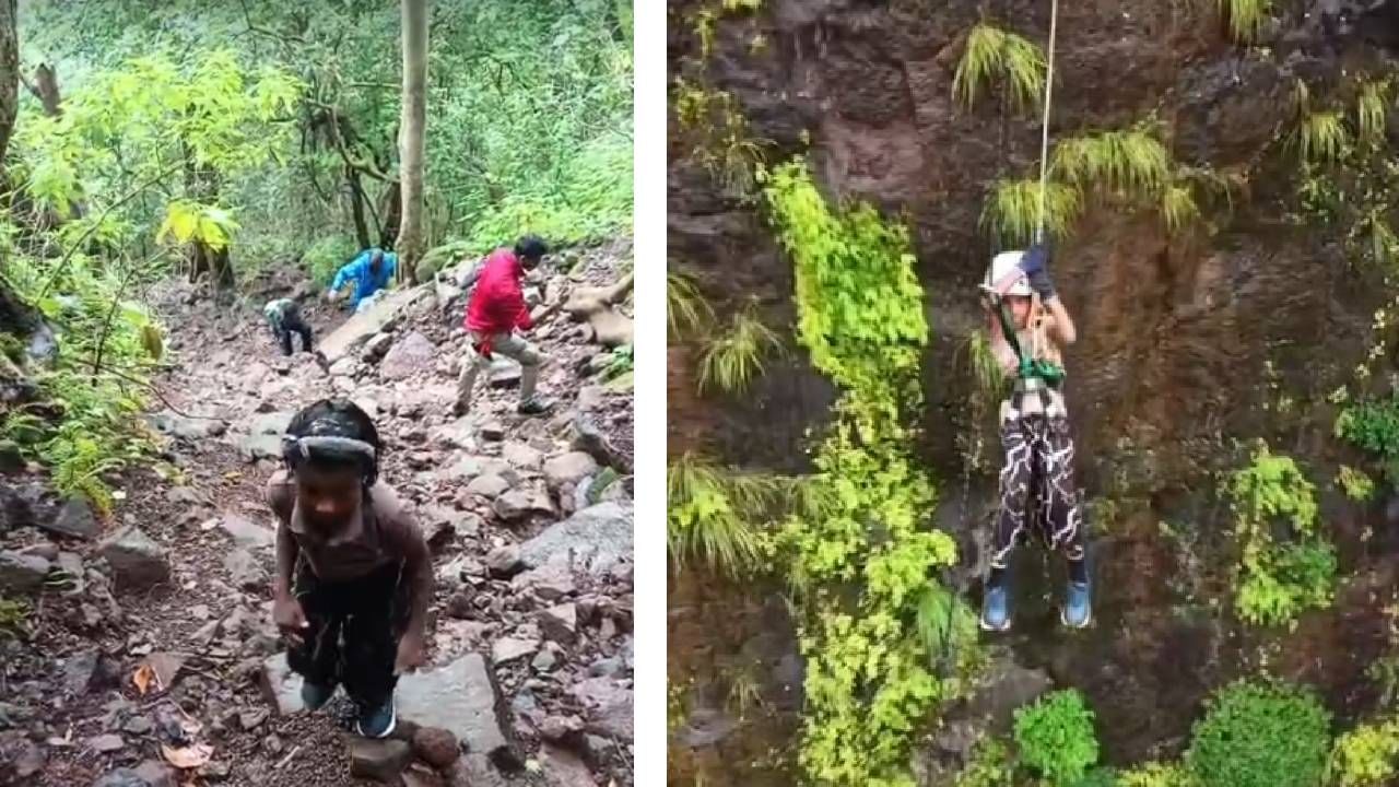 चिमुरड्या सिद्धीने या धबधब्यावर रॅपलिंग करून विक्रम केला आहे. तर यापूर्वी तिने 1800 फूट खोल कोकण कड्यावरूनही रॅपलिंग करत विक्रम केला होता. तिच्या या धाडसी कामगिरीची दखल इंडिया बुक ऑफ रेकॉर्डने देखील घेतली आहे. 
