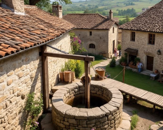 फारशी भाषेतील एका अभिलेखानुसार या विहिरीची निर्मिती मुघल शासक शाहजहानच्या काळात 1658-59 साली करण्यात आली. या विहिरीत उतरण्यासाठी 110 पायऱ्या उतराव्या लागतात. मात्र योग्य ती काळजी न घेतल्याने ही विहीर आता मोडकळीस आली आहे. (सांकेतिक फोटो- फोटो सौजन्य- मेटा एआय)