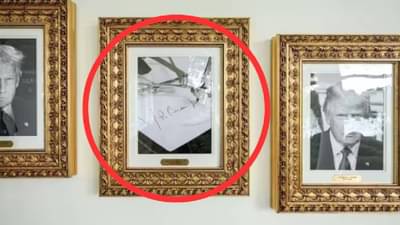 Donald Trump : डोनाल्ड ट्रम्प खूप विचित्र, व्हाइट हाऊसमध्ये माजी राष्ट्राध्यक्ष बायडेन यांचा घोर अपमान, समोरचा चिडेल अशी कृती