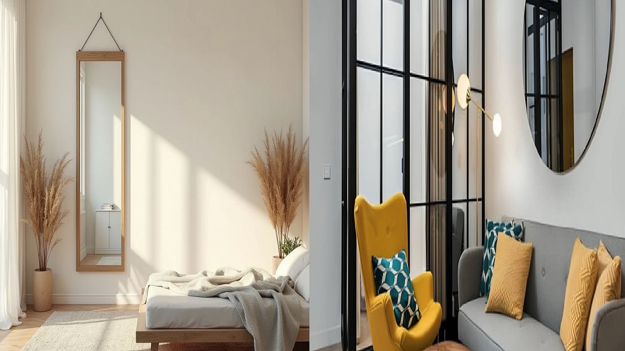 घरात आरसा नेमका कुठे लावावा; नकारात्मक ऊर्जा, भांडण नको असेल हे वाचाच घरात आरसा नेमका कुठे लावावा; नकारात्मक ऊर्जा, भांडण नको असेल हे वाचाच