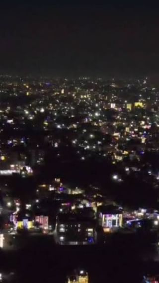 अकोल्यात लक्ष्मीपूजनाच्या दिवशी फटाक्यांची आतिषबाजी, पहा ड्रोन दृश्ये