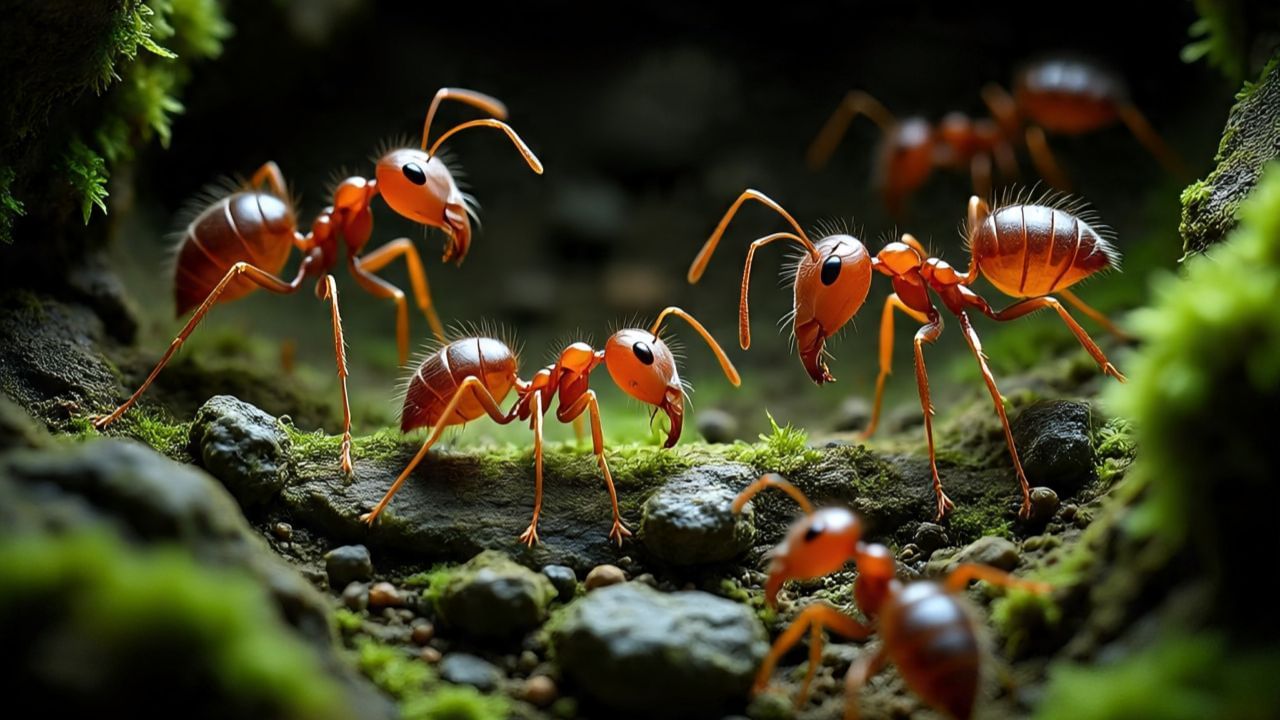 जेव्हा मुंगी मरते तेव्हा मुंगीचे शरीर ओलेइक अॅसिड नावाचा एक वेगळा रासायनिक सिग्नल सोडू लागते. त्यामुळे इतर मुंग्यांना कळते की सहकारी मुंगीचा मृत्यू झाला आहे. त्यानंतर तिच्यापाशी जमतात आणि आपला भाग स्वच्छ ठेवण्यासाठी मृत मुंगीला परिसरातून बाहेर काढतात.