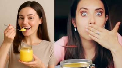 दररोज सकाळी रिकाम्या पोटी एक चमचा तूप खा; शरीरात जाणवतील हे चार बदल