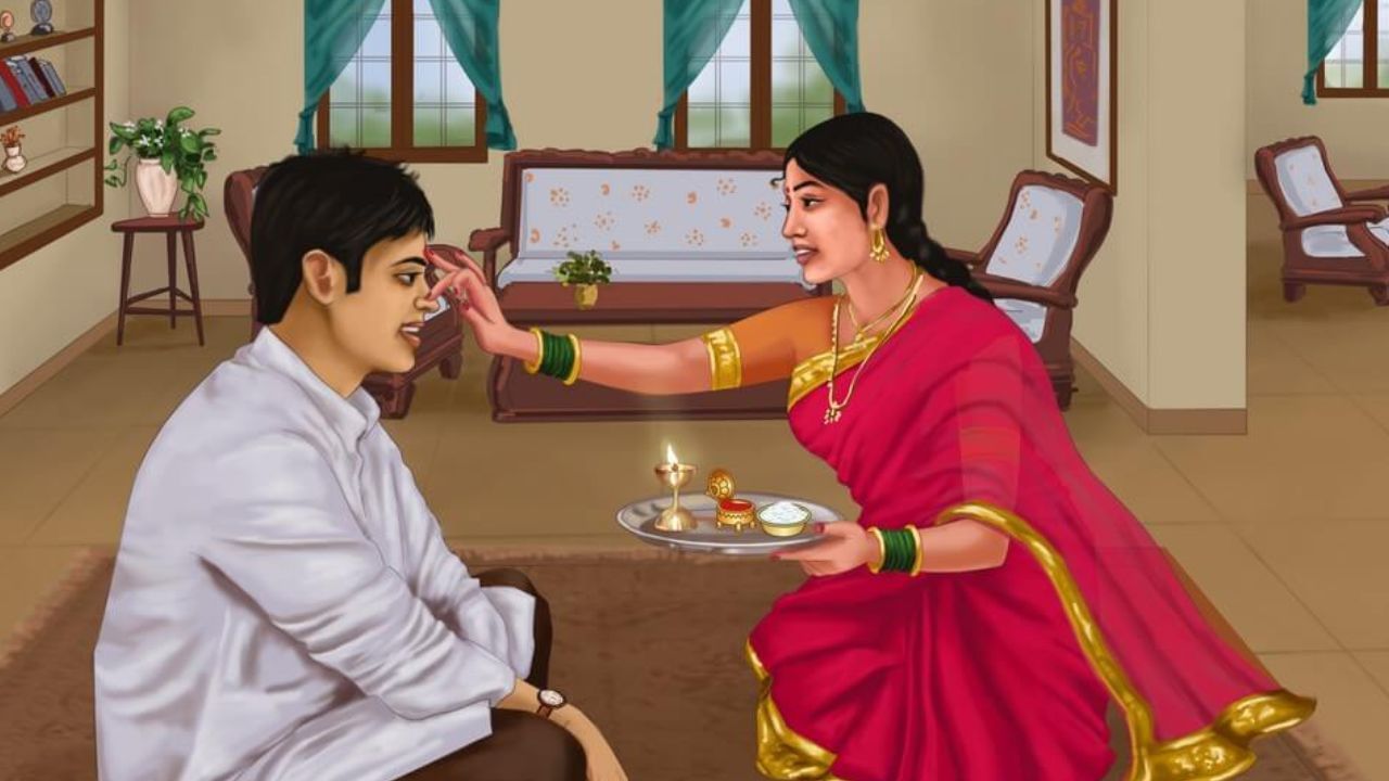 अनेक ठिकाणी सामाजिक बांधिलकी जपत, एखाद्या जवळच्या मित्राला किंवा शेजारच्या व्यक्तीला भाऊ मानून त्याला टिळा लावून औक्षण केले जाते. यामुळे मैत्रीचे नाते अधिक दृढ होते. काही ठिकाणी सख्खा भाऊ नसेल तर चंद्राला भाऊ मानून ओवाळण्याचीही पद्धत आहे.