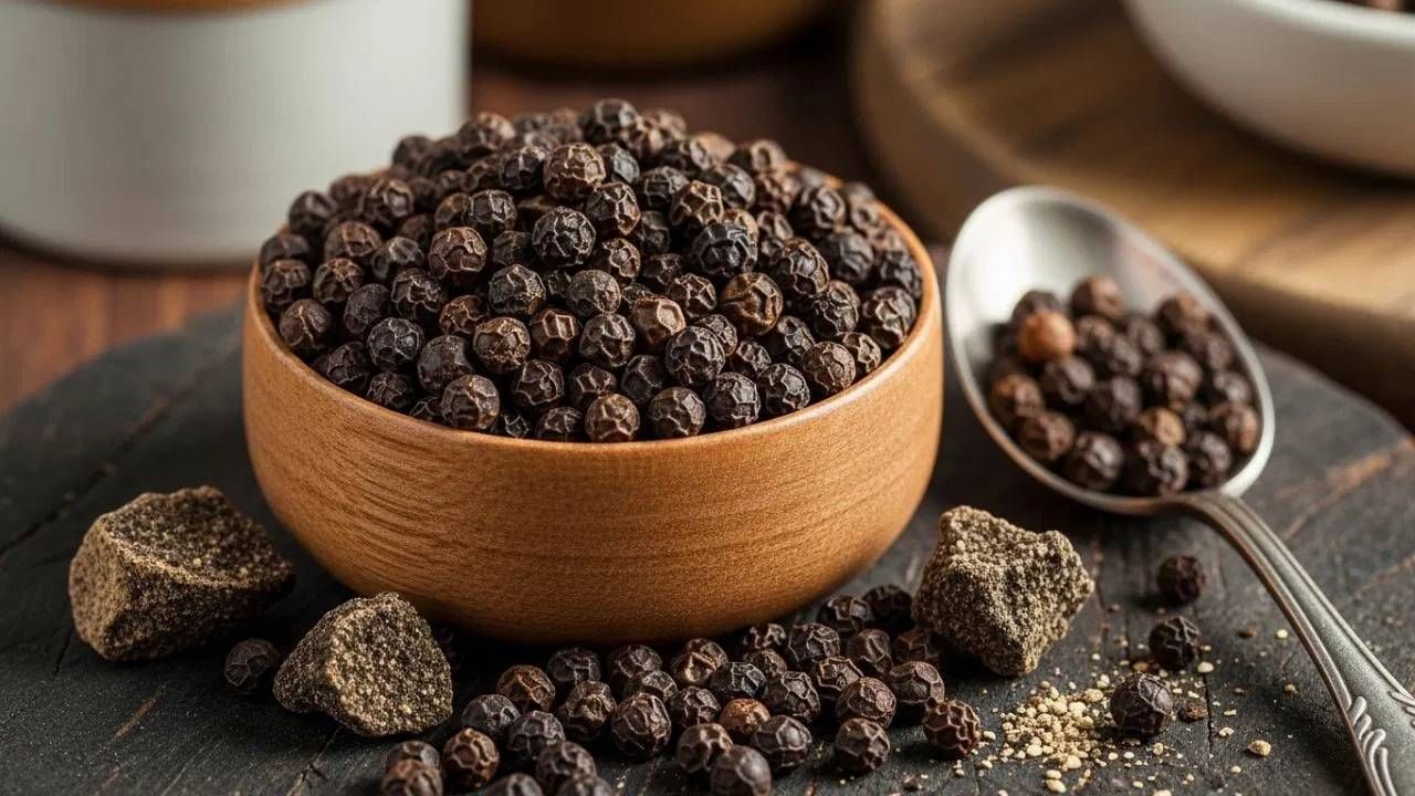  सर्दी आणि खोकल्यासारख्या समस्यांवर नैसर्गिक उपाय म्हणून काळी मिरी सेवन प्रभावी ठरते. काळी मिरीमुळे सर्दी खोकल्याचा त्रास कमी होतो. 