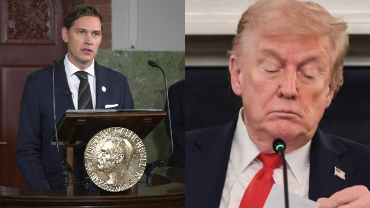 डोनाल्ड ट्रम्प यांना नडला अतिशहाणपणा, नोबेल पुरस्कार समितीच्या अध्यक्षांचा धक्कादायक खुलासा, म्हणाले, ट्रम्प कधीच... डोनाल्ड ट्रम्प यांना नडला अतिशहाणपणा, नोबेल पुरस्कार समितीच्या अध्यक्षांचा धक्कादायक खुलासा, म्हणाले, ट्रम्प कधीच...