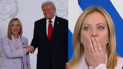 इटलीच्या पंतप्रधान मेलोनी यांच्या सुंदरतेवर डोनाल्ड ट्रम्प फिदा, थेट मंचावर म्हणाले, तुम्ही खूप सुंदर आणि...