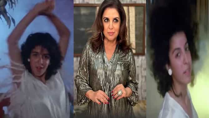 सडपातळ बांधा, कुरुळे केस आणि थक्क करणारा डान्स;या व्हिडीओमध्ये फराह खानला ओळखणं शक्यच नाही