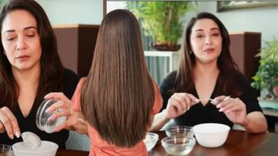 माधुरी दीक्षितसारखे लांब, चमकदार आणि मजबूत केस हवे? मग घरच्या घरी बनवा असा पॅक