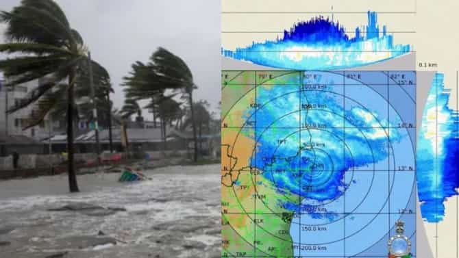 देश संकटात! मोंथा चक्रीवादळ किनाऱ्यावर धडकले... सगळीकडे सोसाट्याचा वारा, 3700 गावांना हाय अलर्ट जारी
