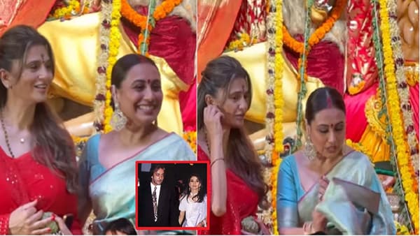 राणी मुखर्जीसोबत दुर्गा पूजा पंडालमध्ये दिसली संजय दत्तची एक्स पत्नी; होतेय चर्चा, पाहा आता कशी दिसते?