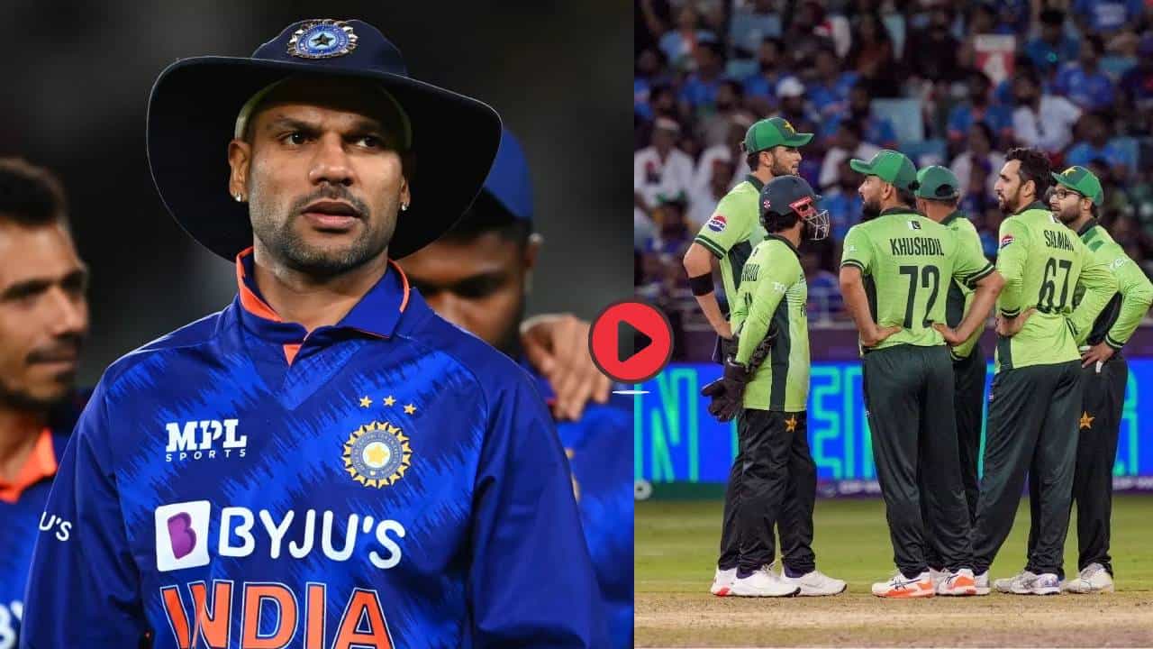 Video : मला शिखर धवनला थोबडावायचंय... पाकच्या खेळाडूचं वादग्रस्त विधान, नेमकं प्रकरण काय?