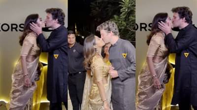 रमेश तौरानीच्या दिवाळी पार्टीत अभिनेत्री झाली फारच रोमँटिक; सर्वांसमोर सतत पतीसोबत लिप लॉक, व्हिडिओ व्हायरल