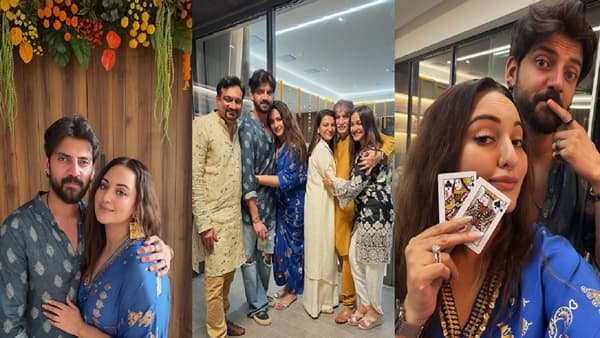 सोनाक्षी सिन्हाने तिच्या सासरच्यांसोबत केली दिवाळी साजरी; पती झहीर अन् मित्रांसोबत खेळले पत्ते