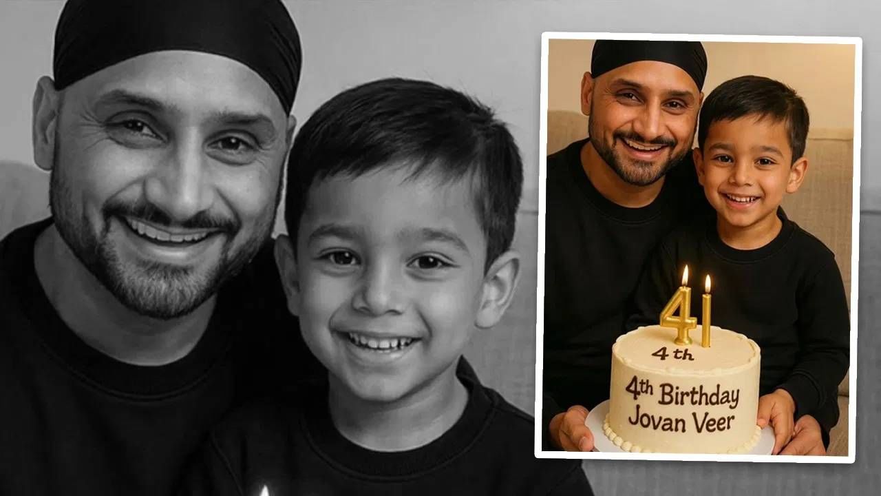 हरभजन सिंहचा एक फोटो व्हायरल होतोय. त्यात एक मुलगा त्याच्या मांडीवर बसलेला आहे. त्याच्या हातात केक आहे. हा हरभजनचाच मुलगा असल्याचा दावा केला जातोय. हरभजनने मात्र इनकार केला आहे. (PC-INSTAGRAM)